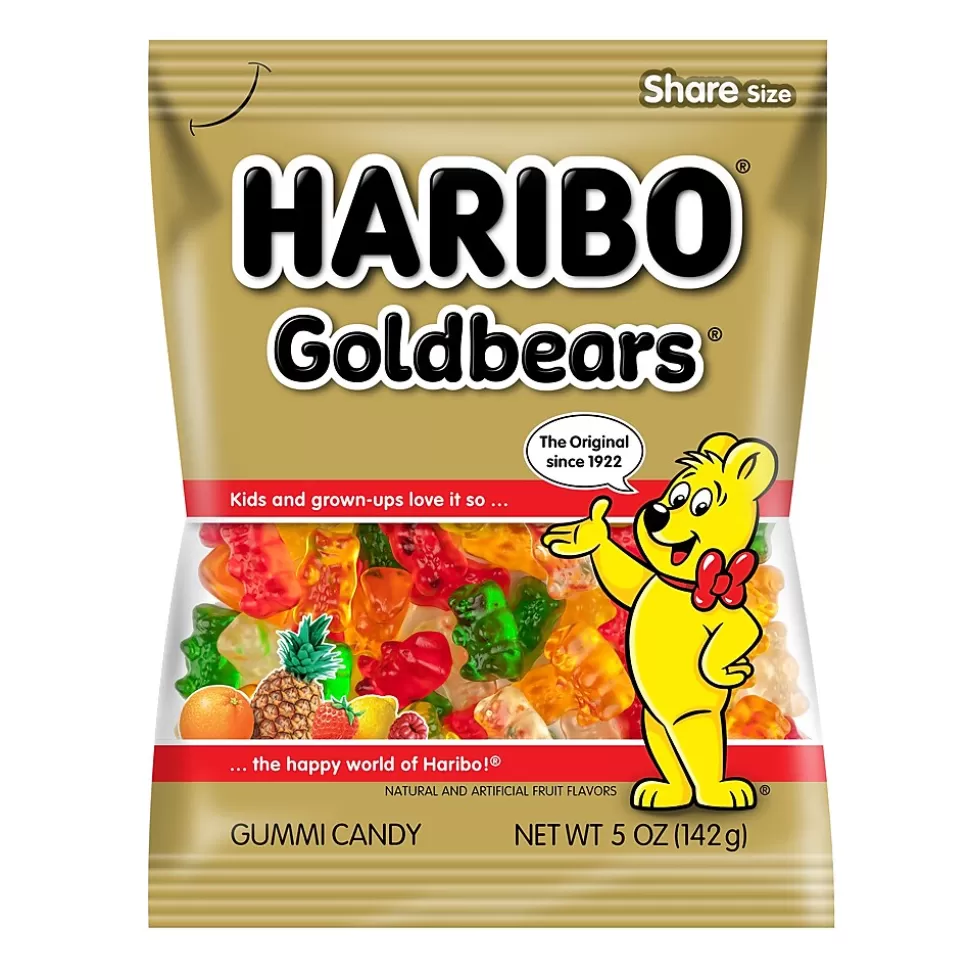 Haribo Gold-Bears Gummi Fruit, 5 oz, 12/Carton (HAR30220) New