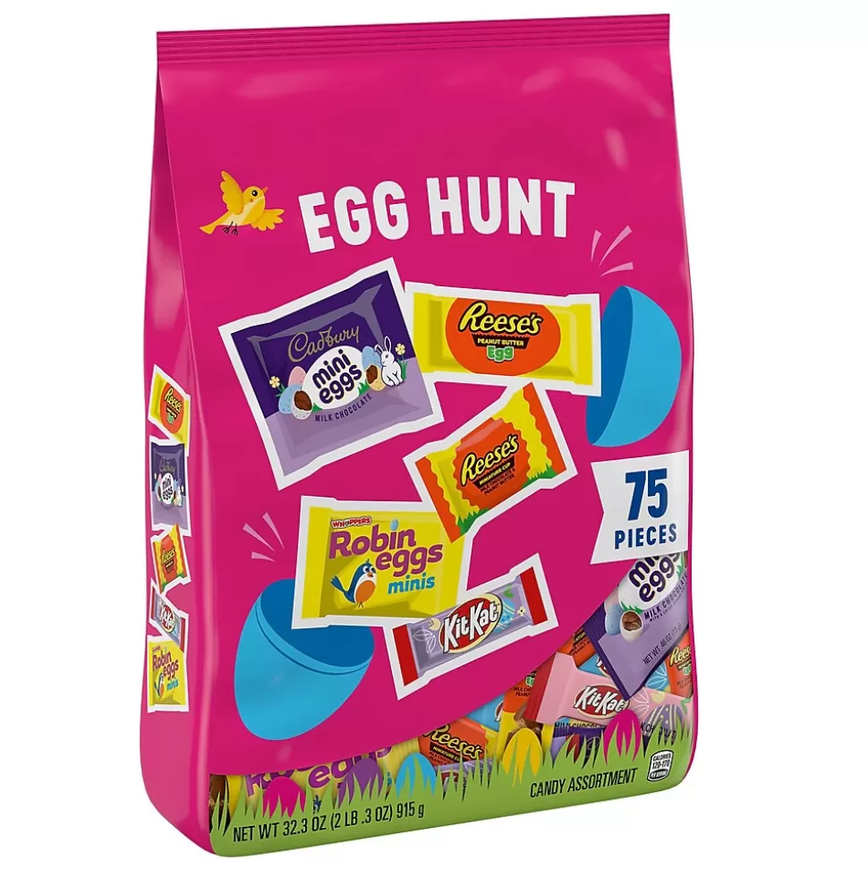 Hershey's Hershey Assorted Flavored, Easter Candy Variety Bag, 32.3 oz (75 Pieces) Online
