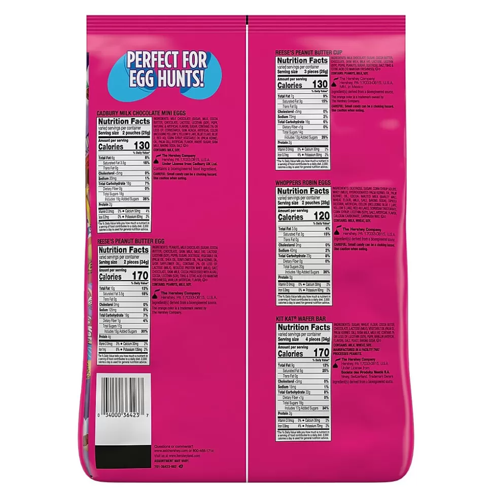 Hershey's Hershey Assorted Flavored, Easter Candy Variety Bag, 32.3 oz (75 Pieces) Online