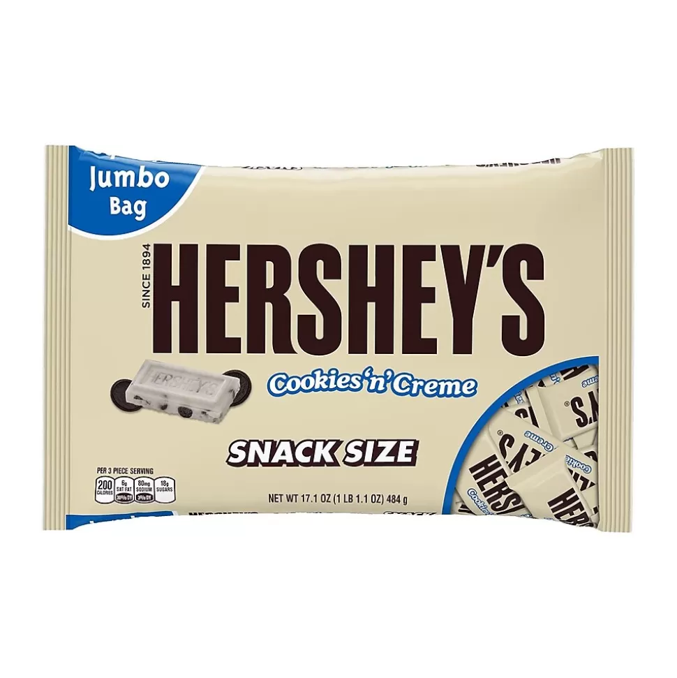 Hershey's Cookies 'n' Crème Snack Size White Chocolate Candy Bar, 17.1 oz., 2 (246-00029) Best Sale
