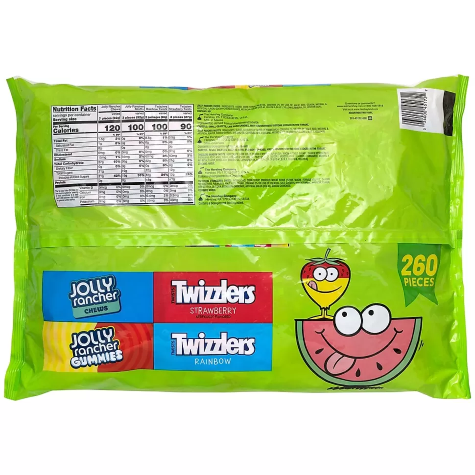 Hershey's Jolly Rancher, Twizlers Variety Bag, 260/Count (220-02061) Clearance