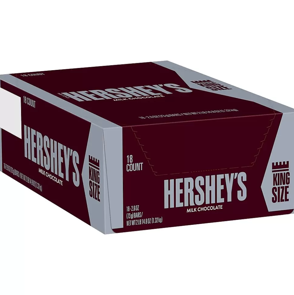 Hershey's King Size Milk Chocolate Candy Bar, 2.6 oz., 18/Box (HEC22000) Online