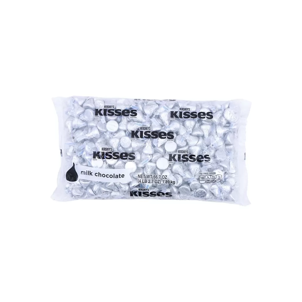 KISSES HERSHEY'S Milk Chocolate Candy Pieces, 66.7 oz. (HEC33458) Sale