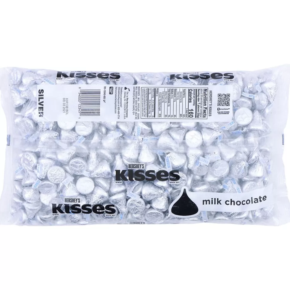 KISSES HERSHEY'S Milk Chocolate Candy Pieces, 66.7 oz. (HEC33458) Sale