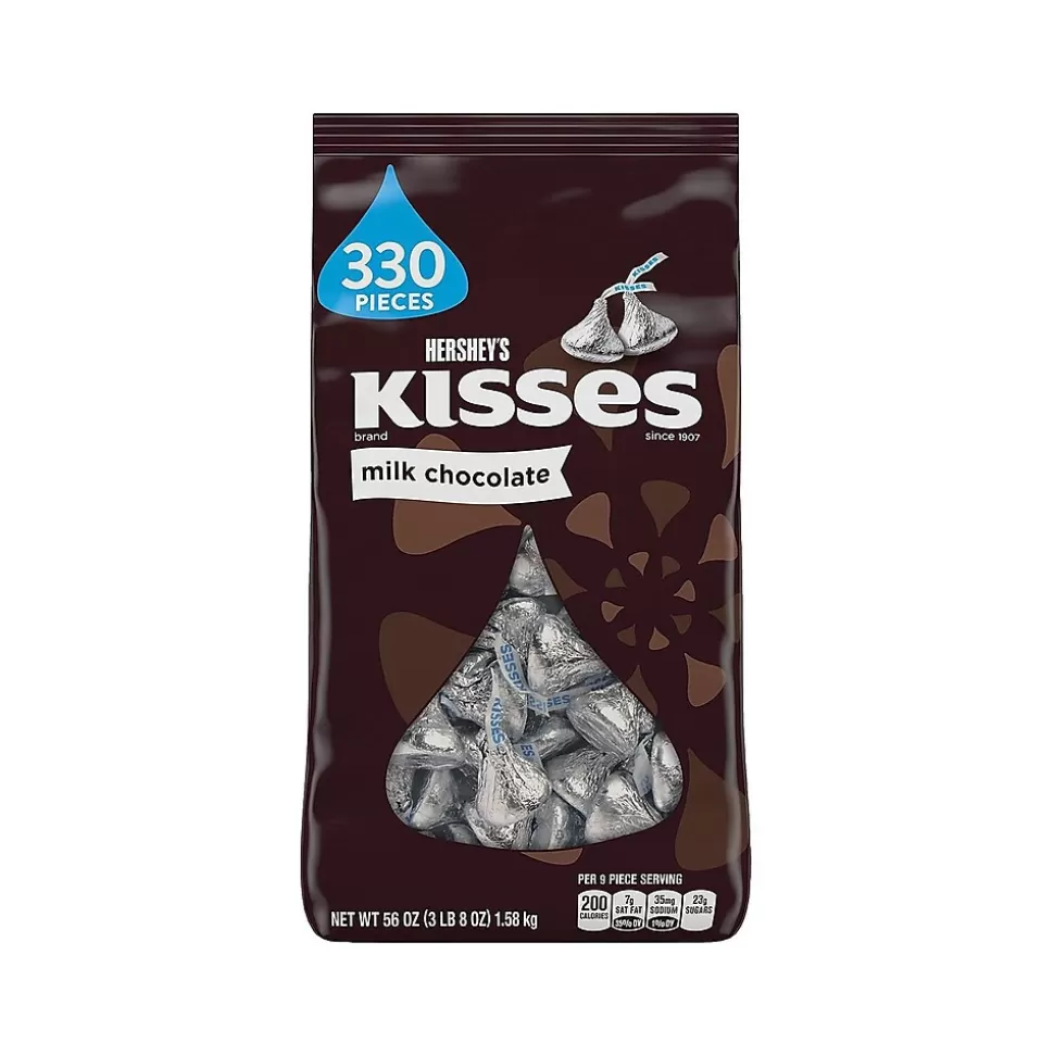 KISSES HERSHEY'S Milk Chocolate Pieces, 56 oz., 330/Bag (HEC12295) Best Sale