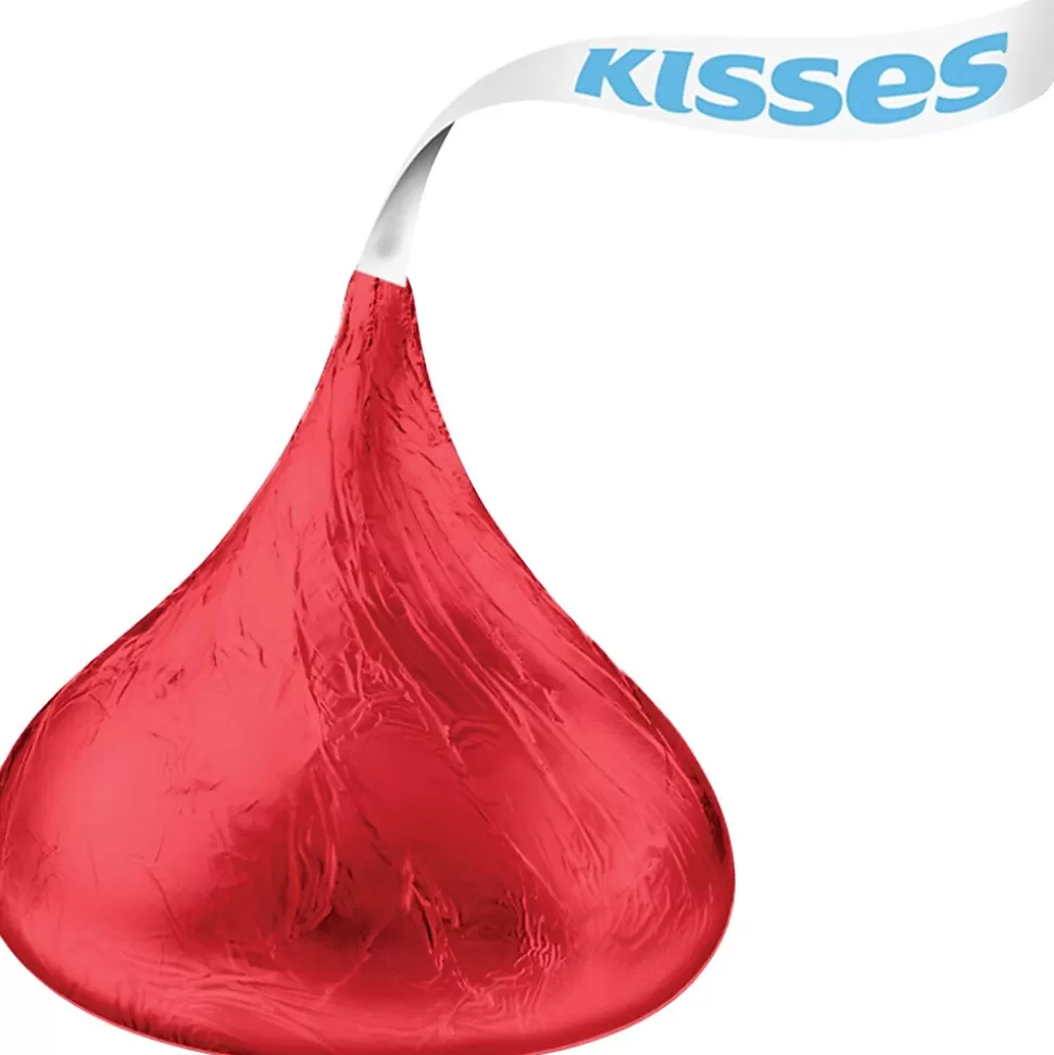 KISSES HERSHEY'S Red Foil Milk Chocolate Pieces, 66.67 oz. (HEC60286) Hot