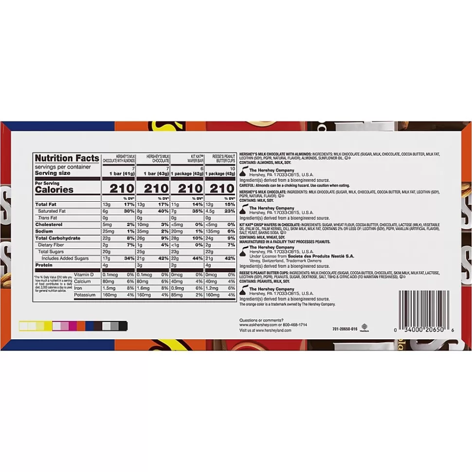 Hershey's , KIT KAT and REESE'S Assorted Milk Chocolate Candy Bars, 45 oz. (HEC20650) Store