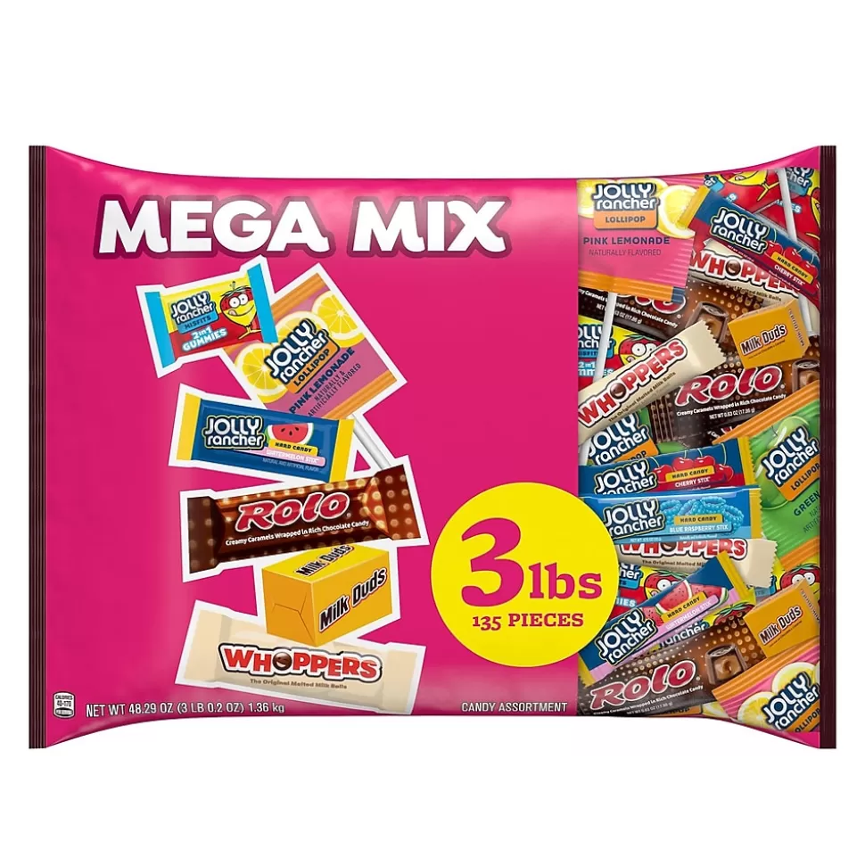 Hershey's Mega Mix Chocolate and Sweets Assortment Variety, 48.29 oz., 135 Pieces (HEC93958) Store