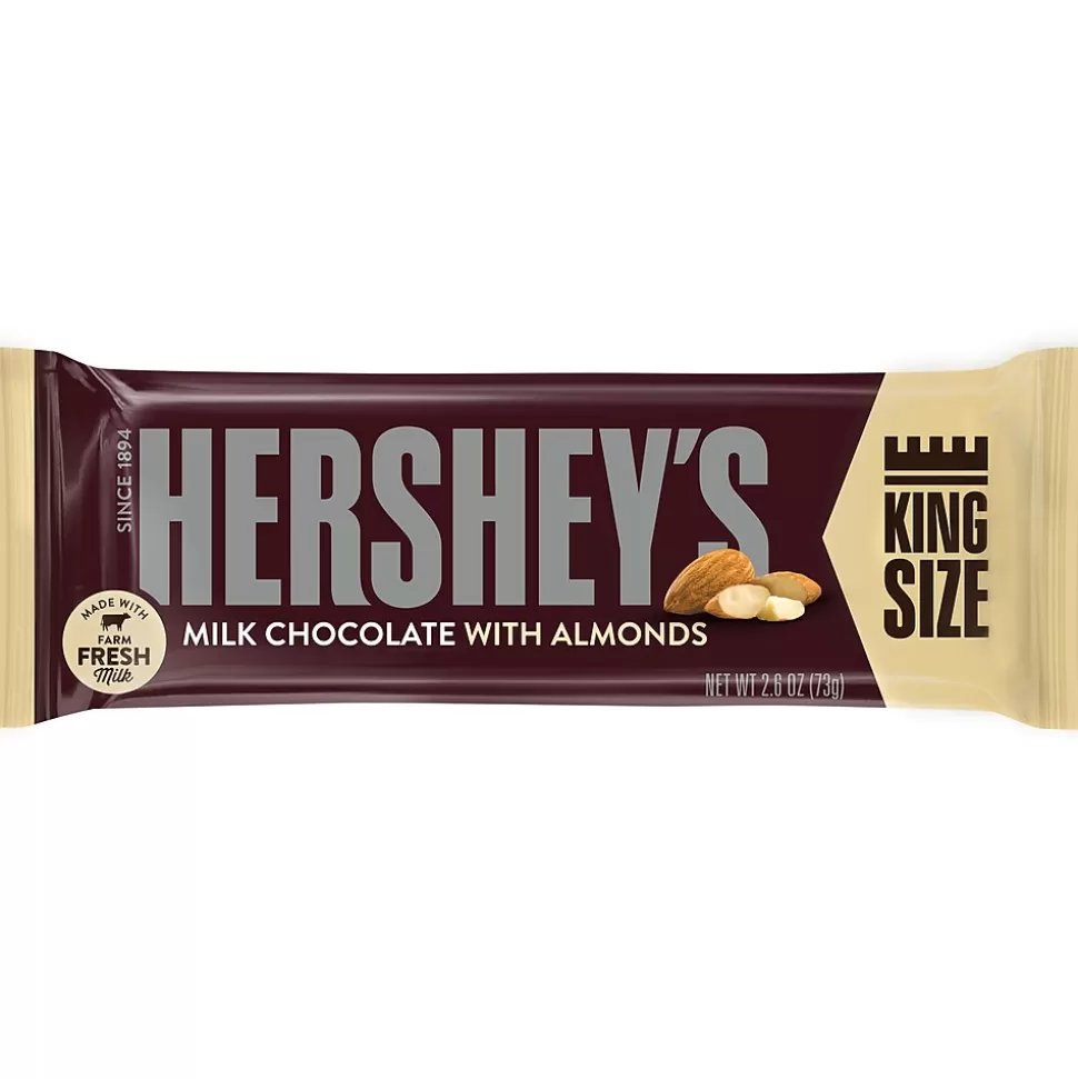 Hershey's Milk Chocolate Bar with Almonds King Size 2.6 oz (HEC22100) Sale