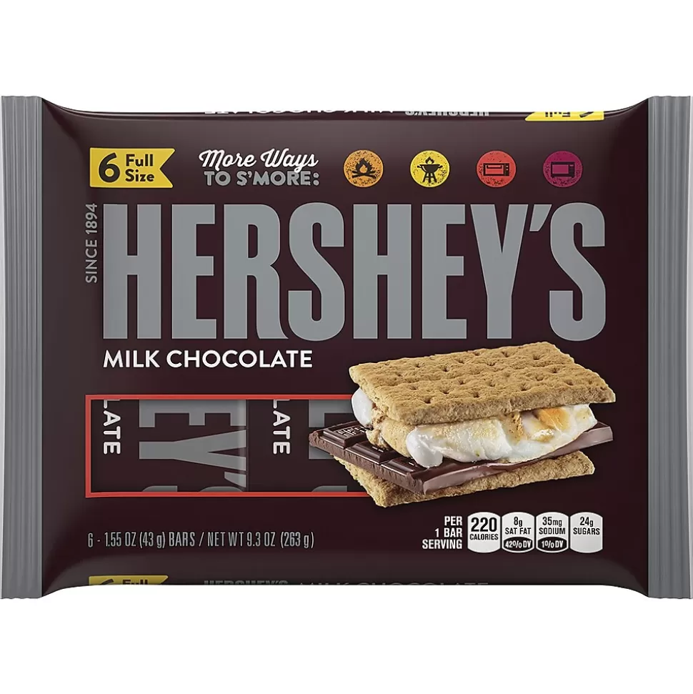 Hershey's Milk Chocolate Candy Bar, 1.55 oz., 2/Pack (246-01029) Cheap