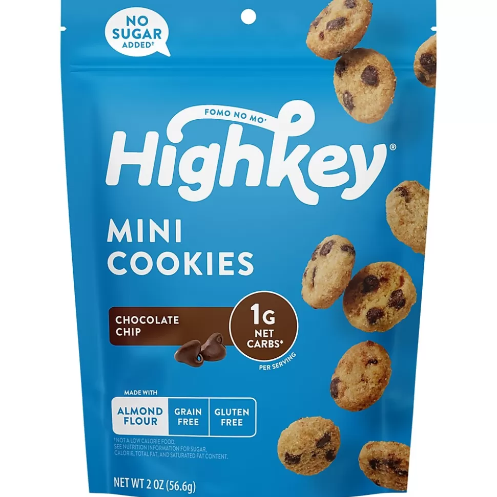 HighKey Gluten Free Chocolate Chip Cookies, 2 oz., 6 Packs/Box, 6/Pack ( 600-00270) Store