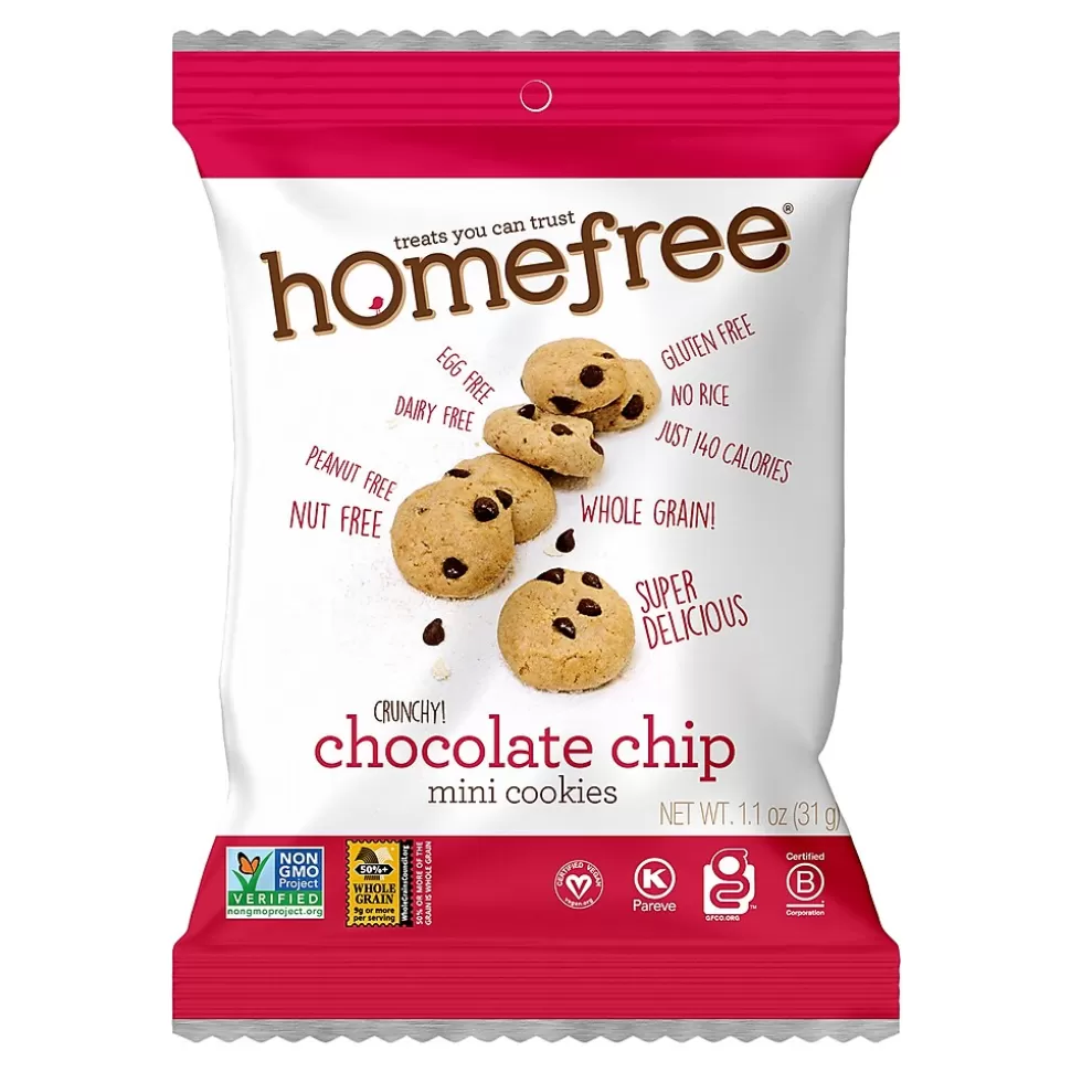 HomeFree Gluten Free Cookies Variety Pack, 1.1 oz., 20/Box (600-00264) New