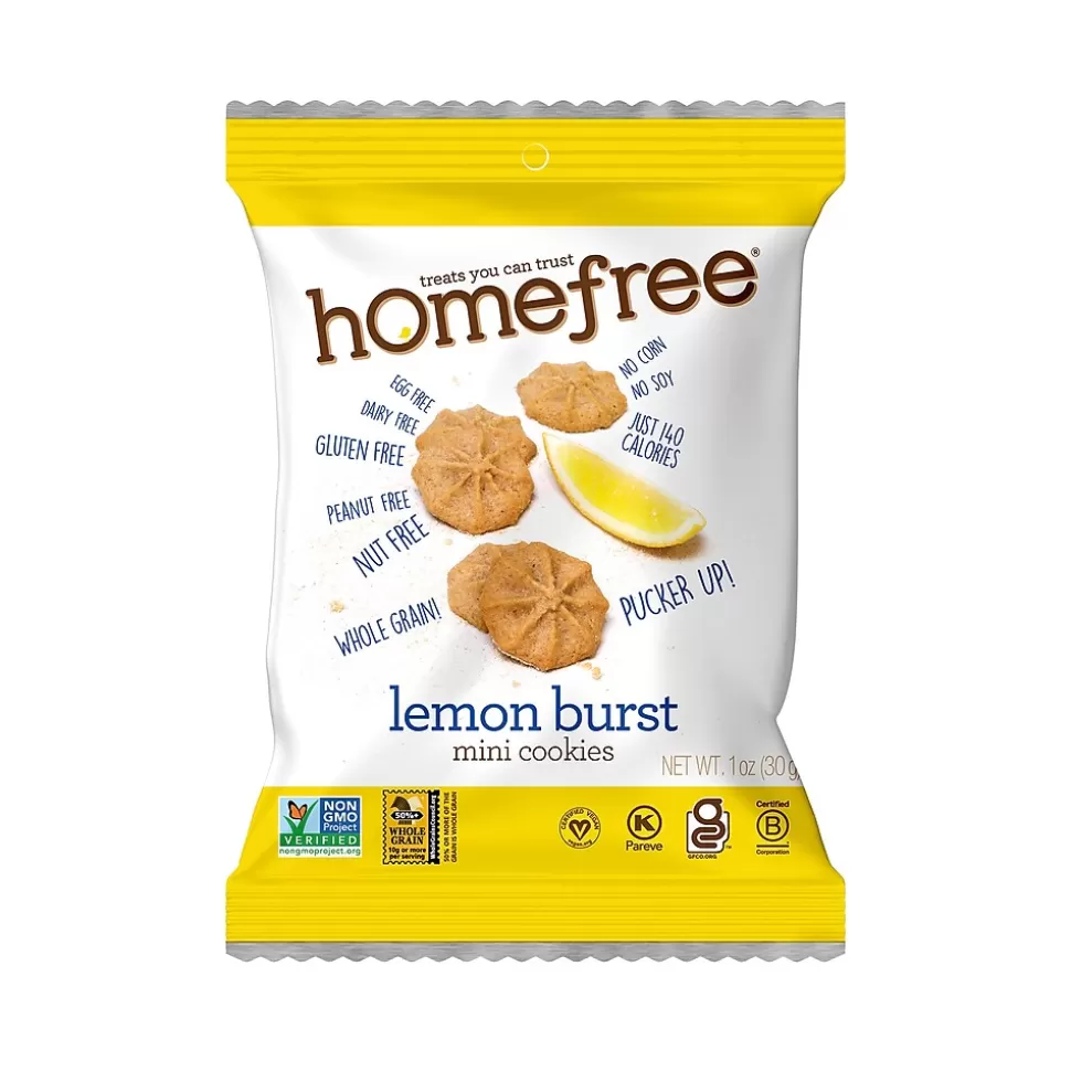 HomeFree Gluten Free Mini Lemon Burst Cookies, 1.1 oz., 10/Pack (307-00361) Clearance