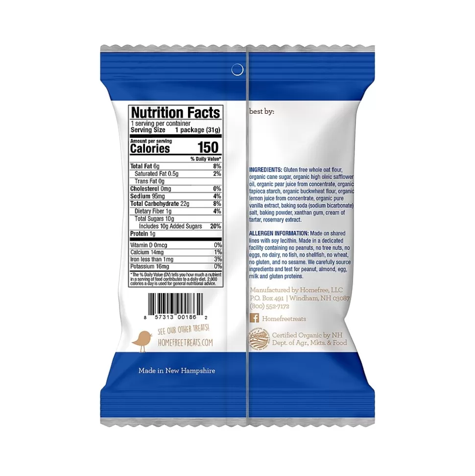 HomeFree Gluten Free Mini Vanilla Cookies, 1.1 oz., 10/Pack (307-00362) Fashion