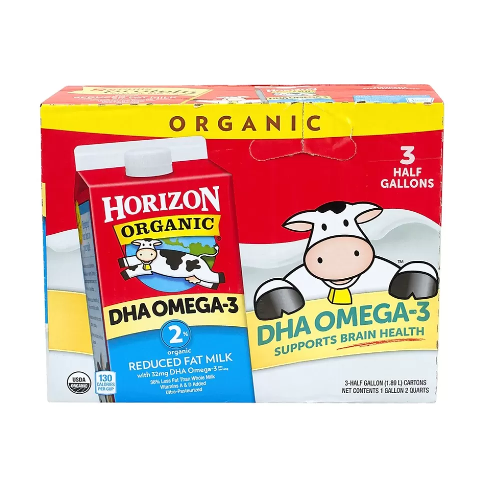 Horizon Organic 2% Milk, 64 Fl. Oz., 3/Pack (902-00055) Clearance