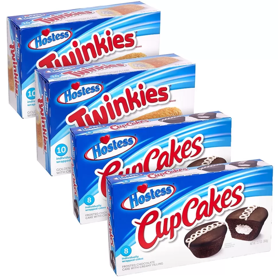 Hostess Twinkie & Cupcake Variety Pack, 4/Pack (600-04134) Outlet