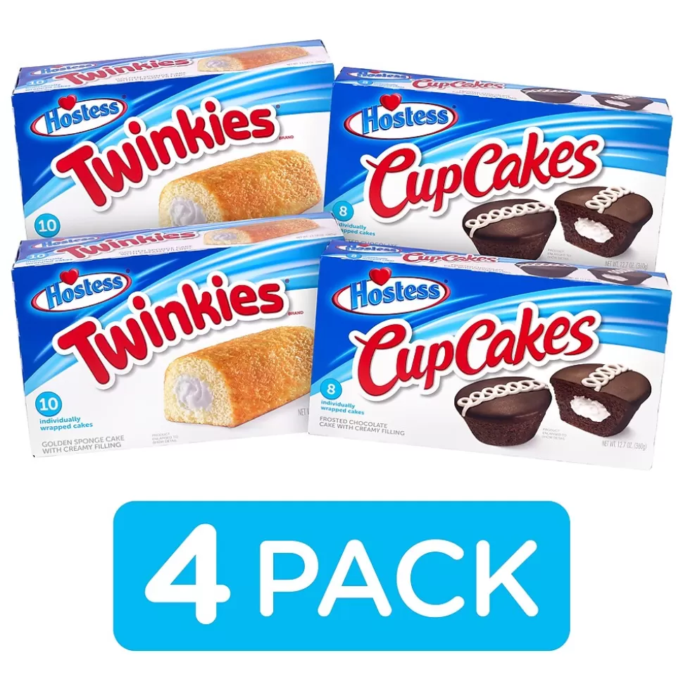 Hostess Twinkie & Cupcake Variety Pack, 4/Pack (600-04134) Outlet