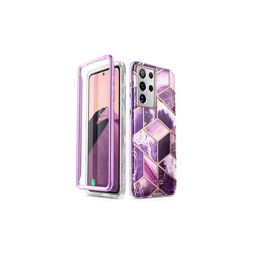 i-Blason Cosmo Marble Purple Case for Samsung Galaxy S21 Ultra (Galaxy-S21Ultra-Cosmo-Ameth) Outlet