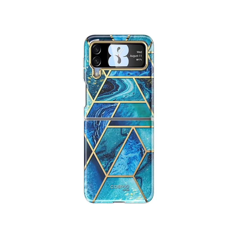 i-Blason Cosmo Ocean Blue Snap Case for Samsung Galaxy Z Flip4 (Galaxy2022-ZFlip4-5G-Cosmo-Ocean) Store