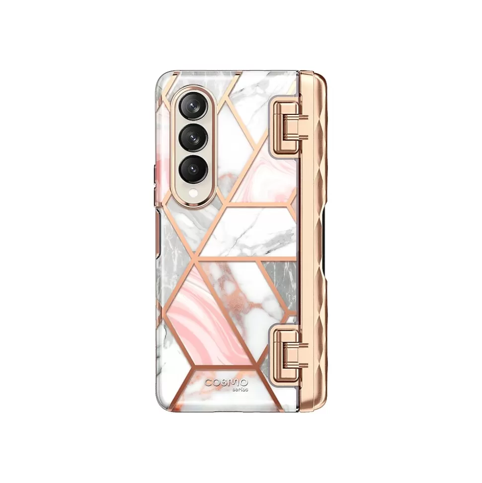 i-Blason Cosmo Pro Marble Pink Snap Case for Samsung Galaxy Z Fold4 (Galaxy2022-ZFold4-5G-Cosmo-Pen-SP-Marble) Store