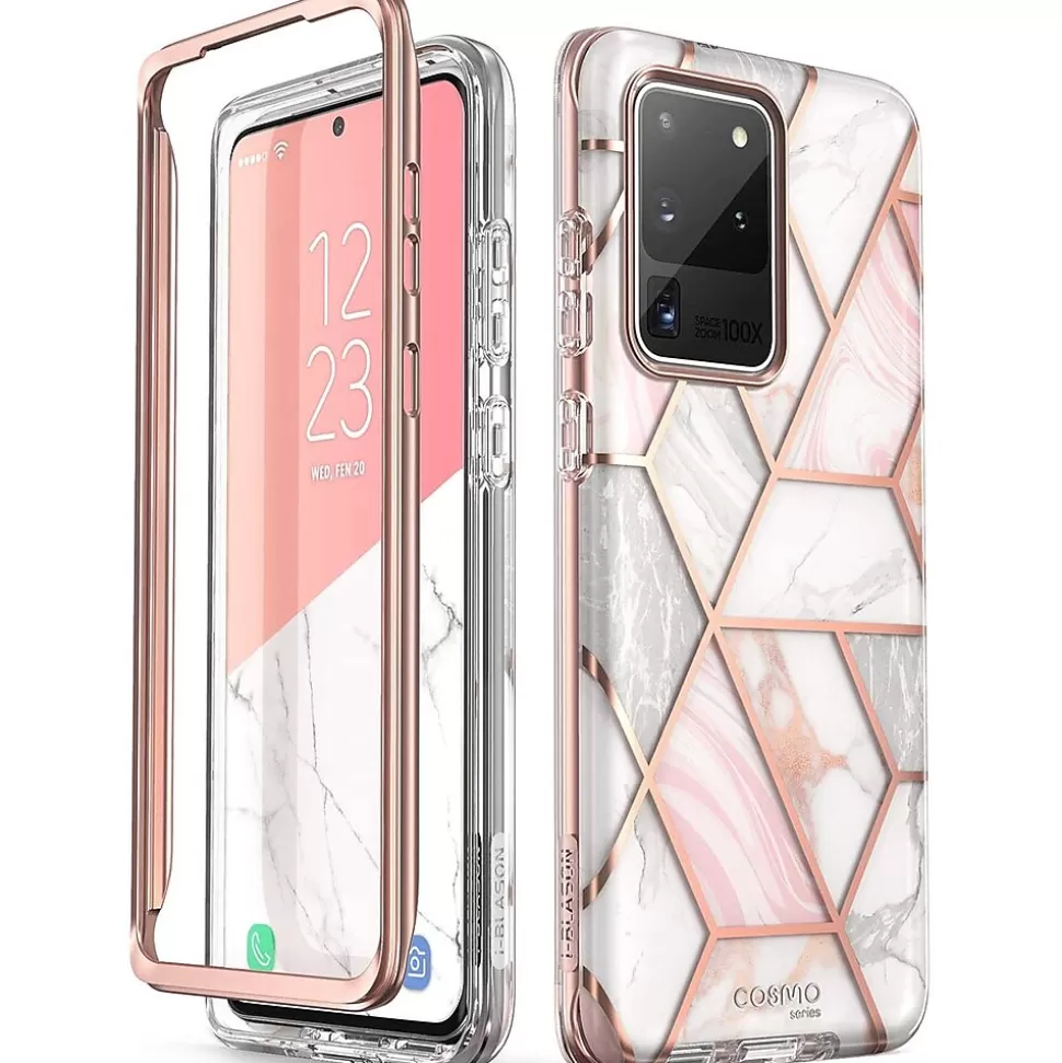 i-Blason Cosmo Series White Marble Case for Galaxy S20 Ultra (S20UL-COSM-MAR) Outlet