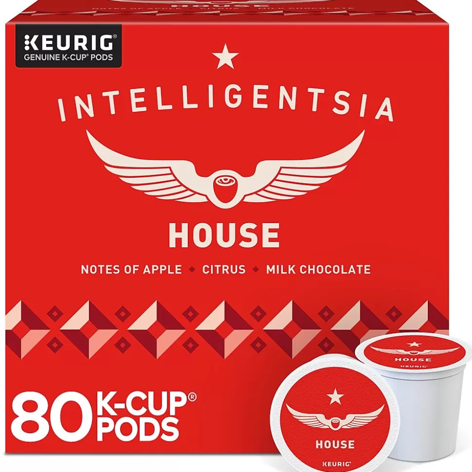 Intelligentsia House Blend Coffee, Keurig K-Cup Pod, Light Roast, 20/Box, 4 Boxes/Carton (5000371868CT) Store