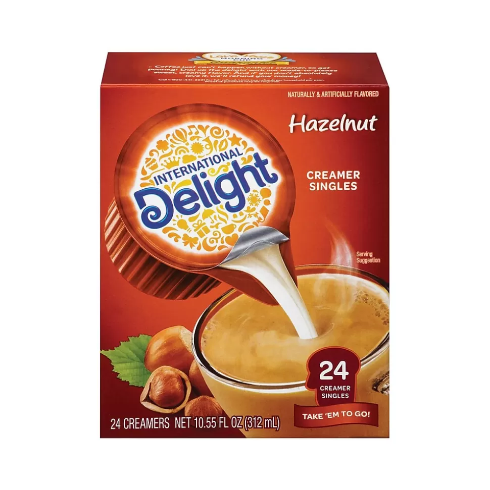 International Delight Hazelnut Dairy Free Liquid Creamer, 0.44 oz., 24/Box (WWI100680) Store