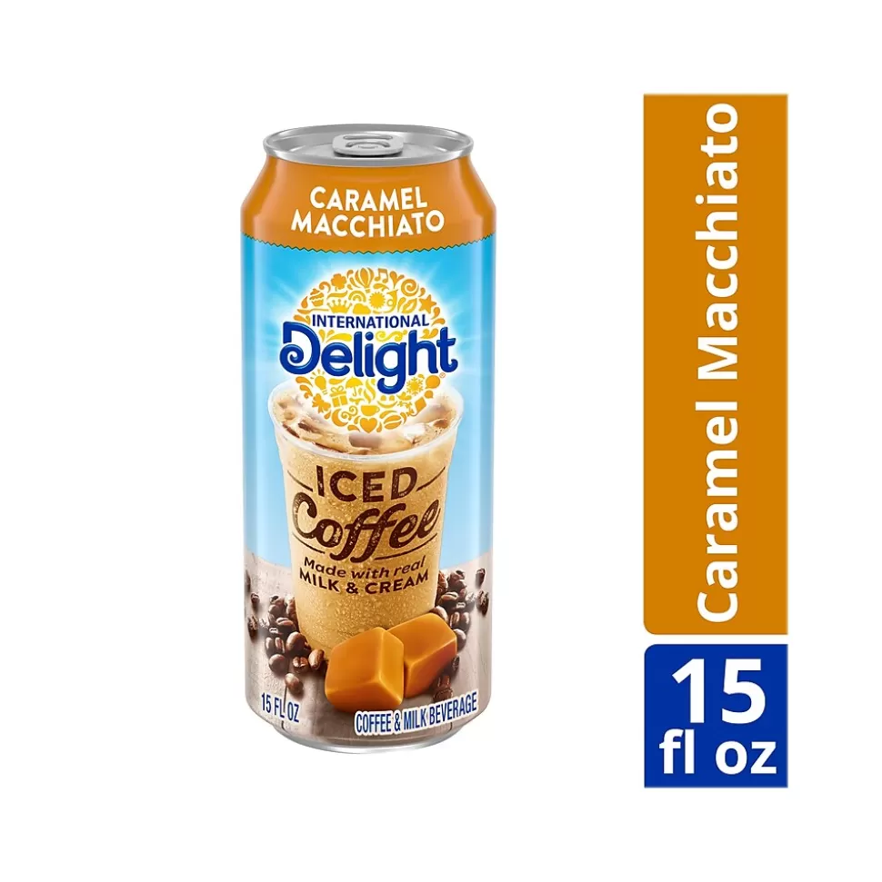 International Delight Iced Caramel Macchiato Coffee, 15 fl. oz., 12/Carton (157668) Flash Sale