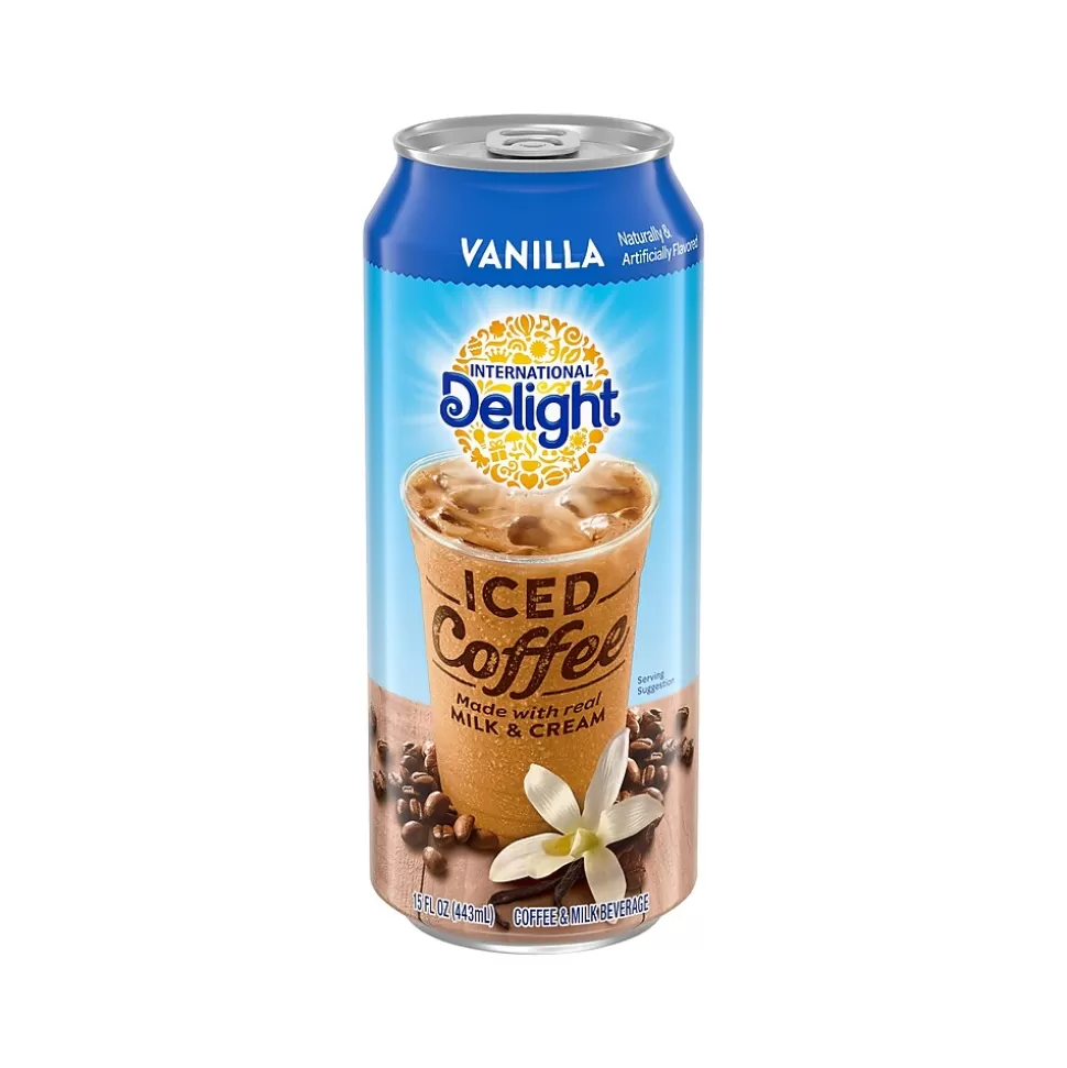 International Delight Iced Vanilla Coffee, 15 fl. oz., 12/Carton (745189/177175) Shop