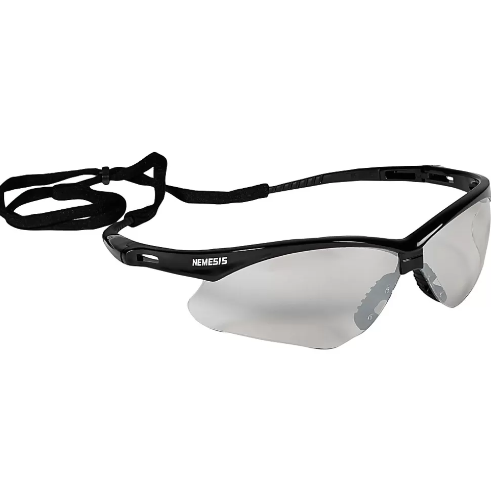 KleenGuard Jackson® Nemesis Safety Glasses, Polycarbonate, Indoor/Outdoor, Black New