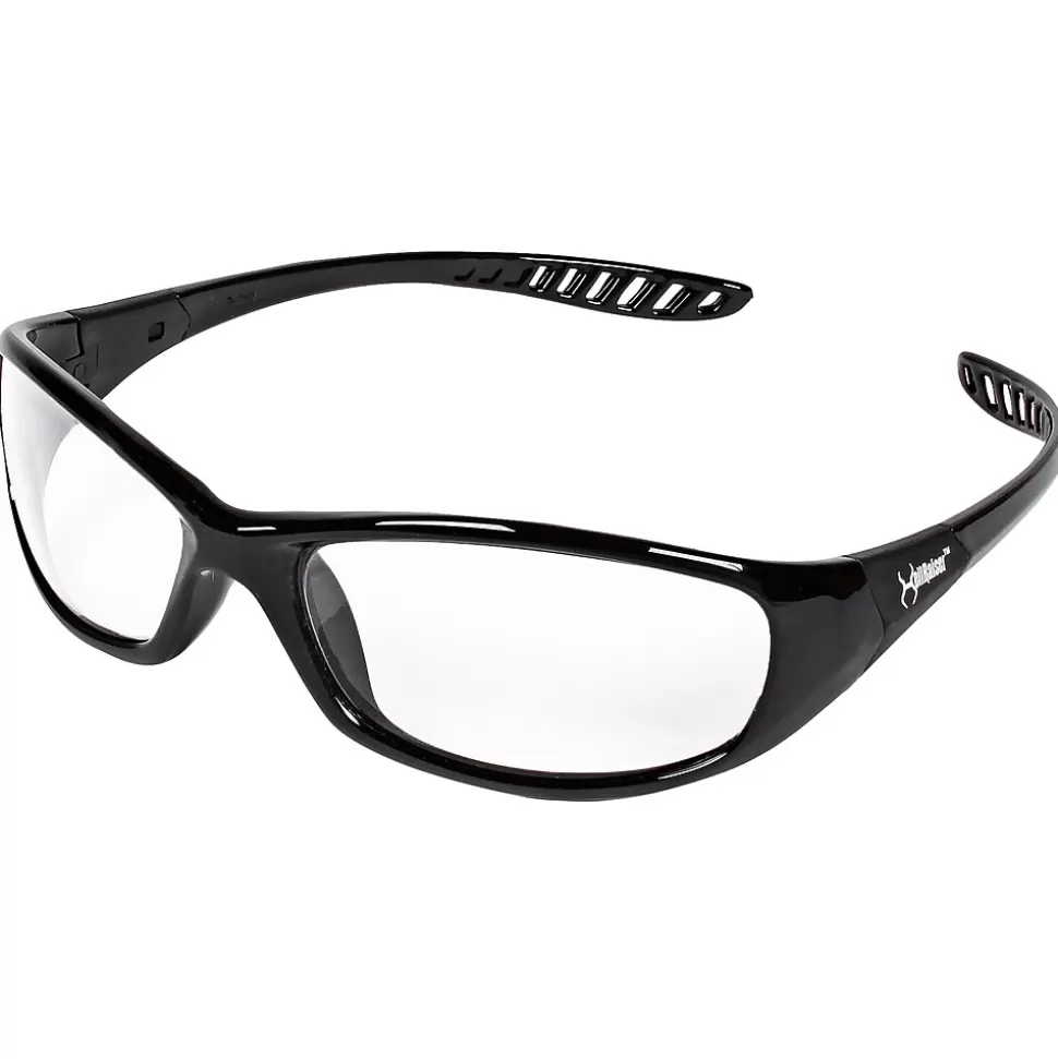 HellRaiser Jackson Safety® Eyewear, V40 ®, Clear Anti-Fog Lense, Black Frame Fashion