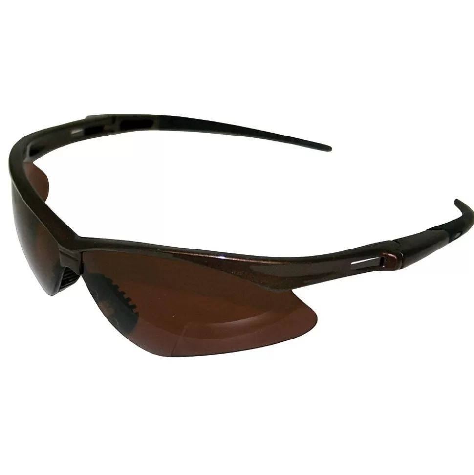 Jackson Safety ® V30 Nemesis Polarized Safety Eyewear, Brown Flash Sale