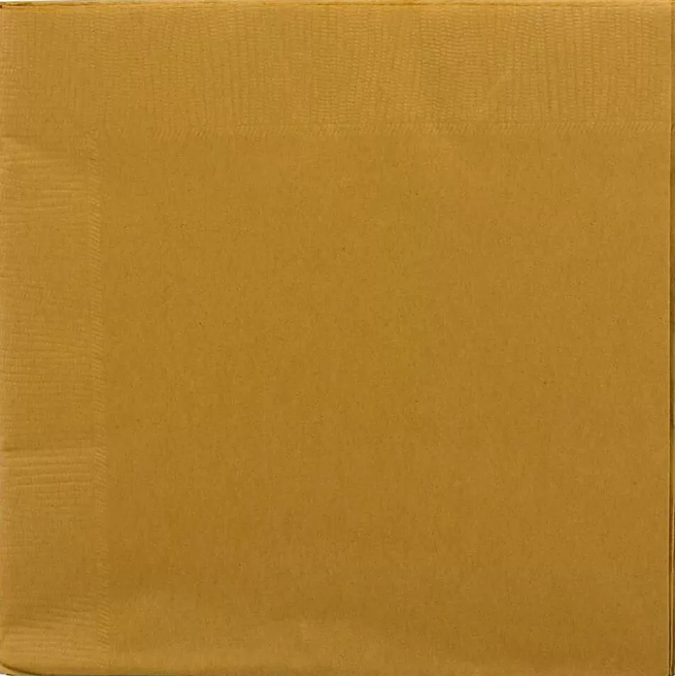 JAM Paper Beverage Napkin, 2-ply, Gold, 50 Napkins/Pack (356028327) Best Sale