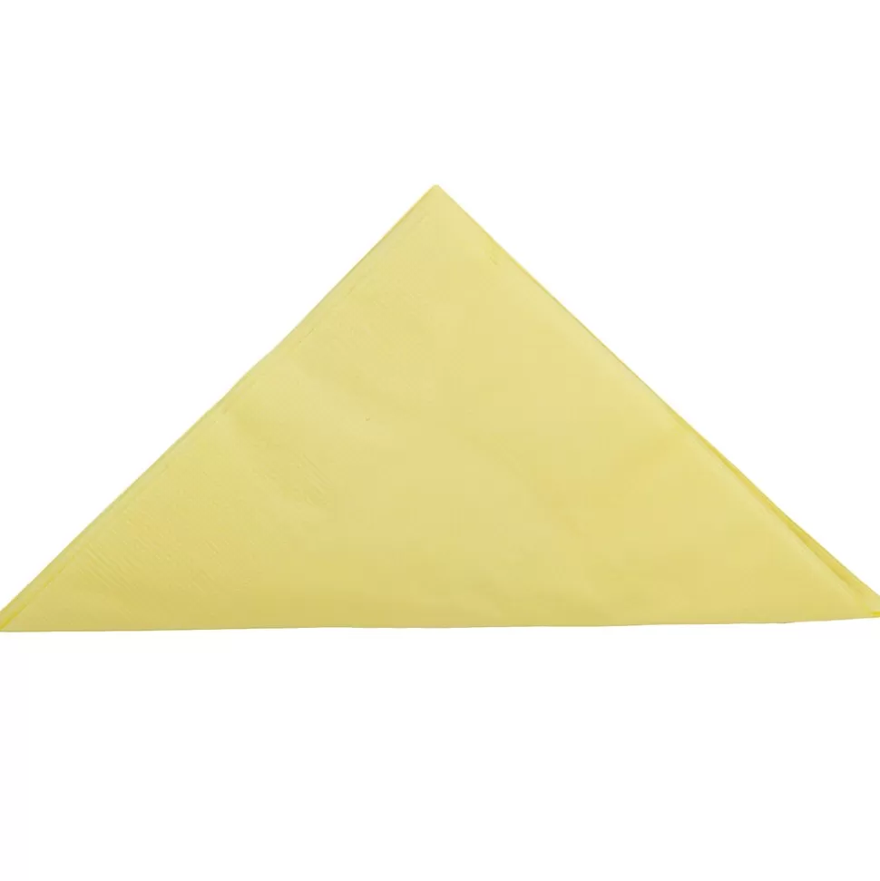 JAM Paper Lunch Napkin, 2-ply, Light Yellow, 50 Napkins/Pack (62556207LYE) Store