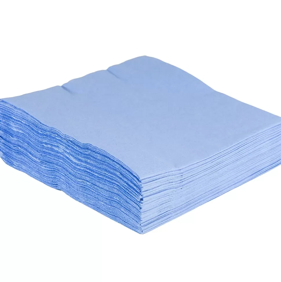 JAM Paper Lunch Napkin, 2-ply, Pastel Blue, 50 Napkins/Pack (62556207PB) Online