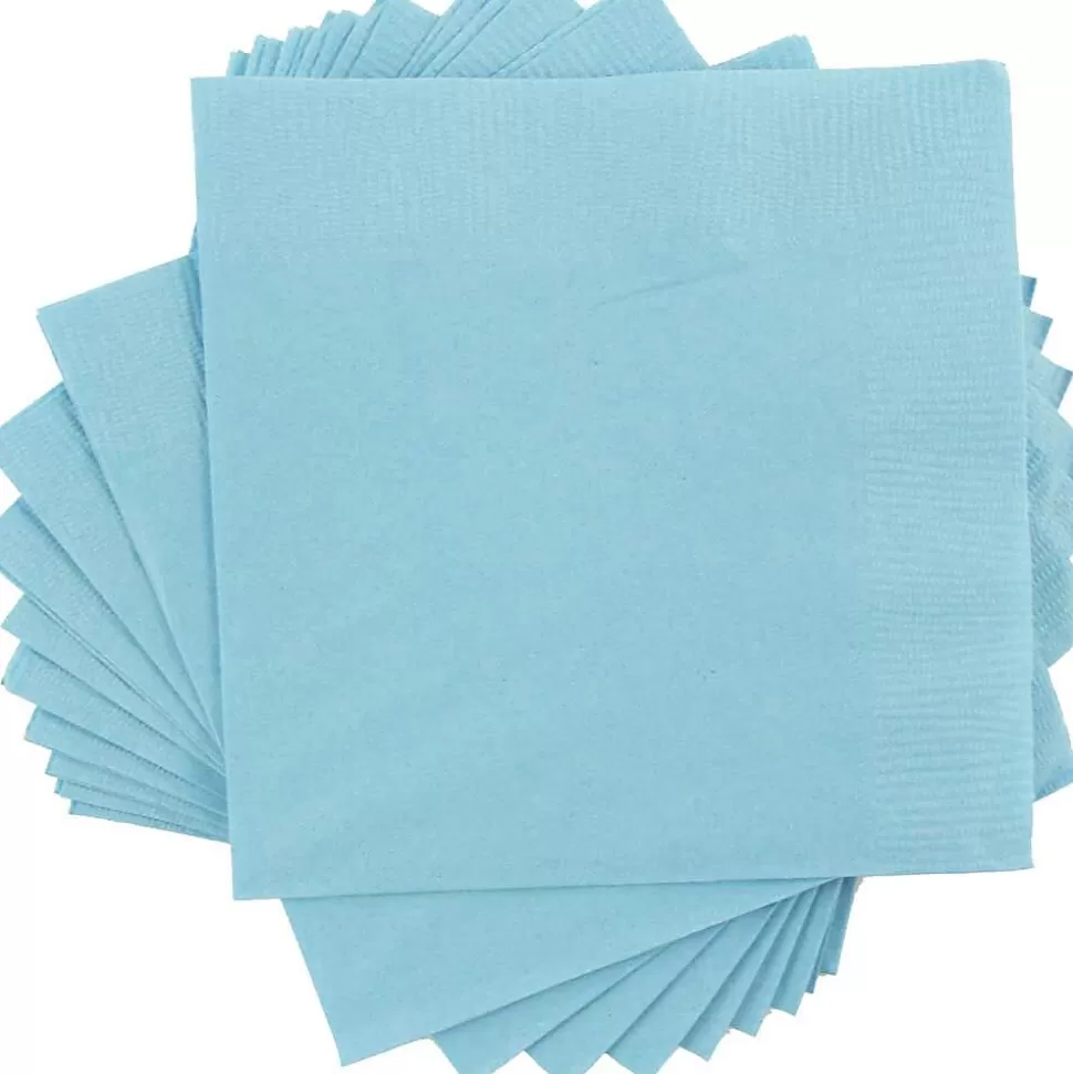 JAM Paper Lunch Napkin, 2-ply, Sea Blue, 50 Napkins/Pack (6255620712) Online