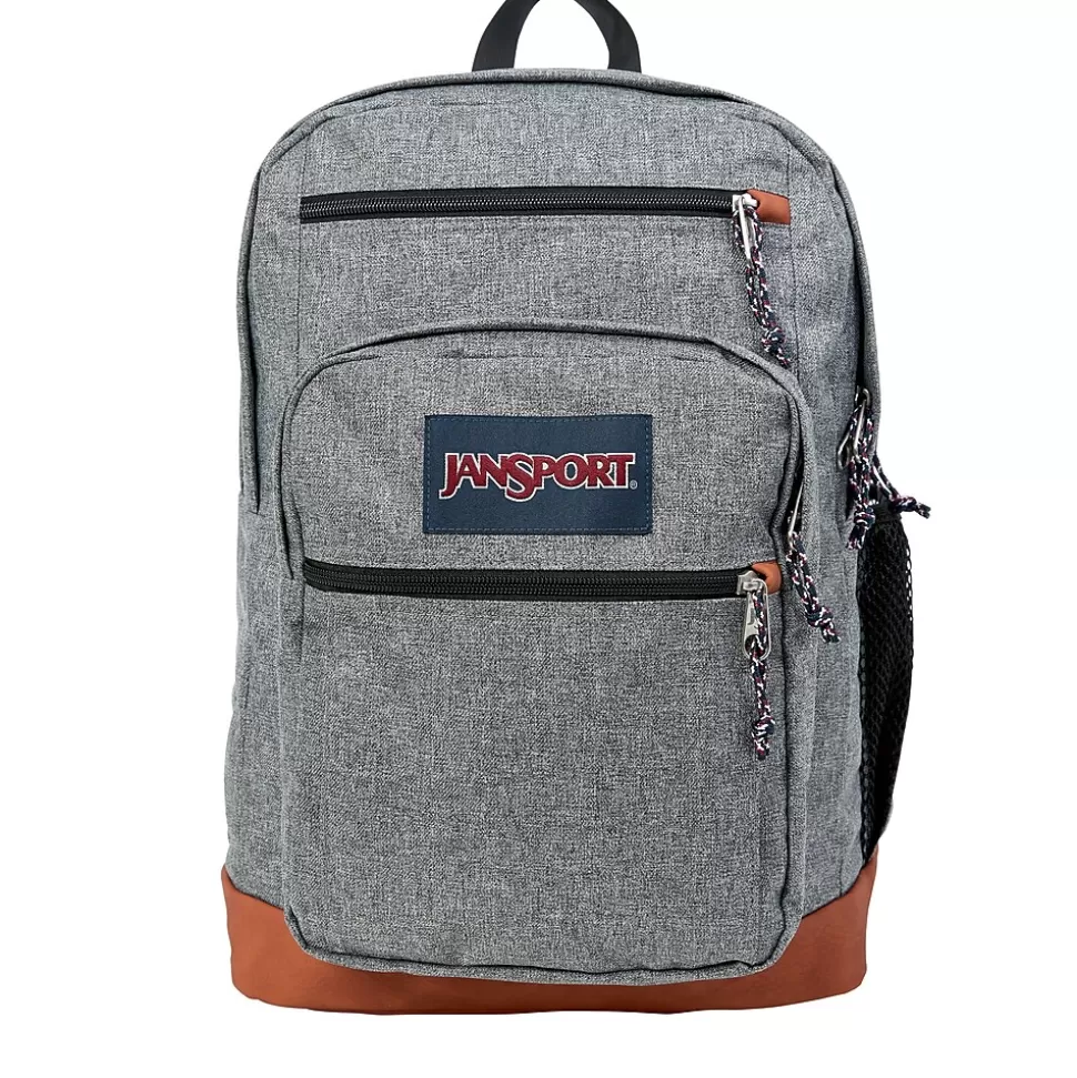 JanSport Cool Student Backpack, Grey Letterman Poly (JS0A2SDD3CL) Flash Sale