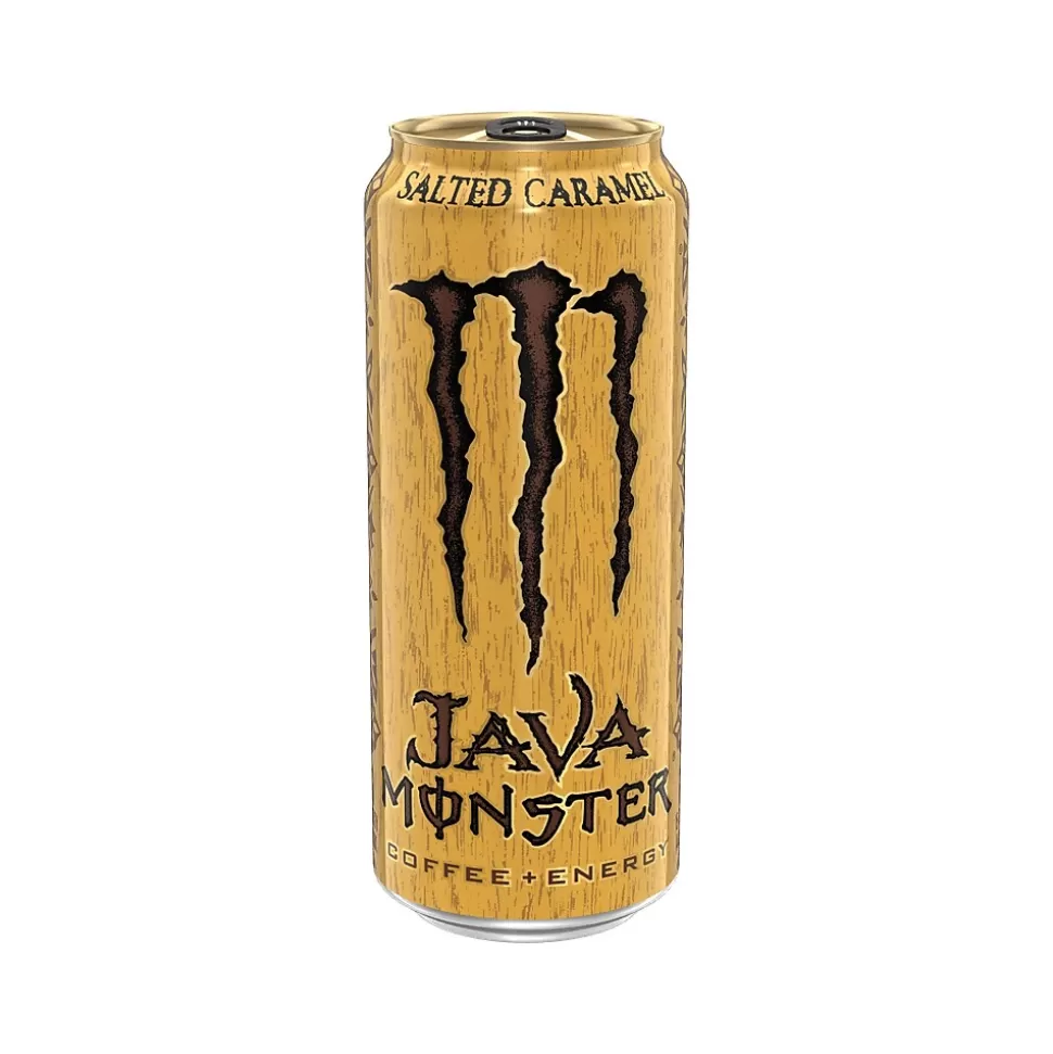 Monster Java Salted Caramel Cold Brew Coffee, 15 fl. oz., 12 Cans/Pack (070847024026) New