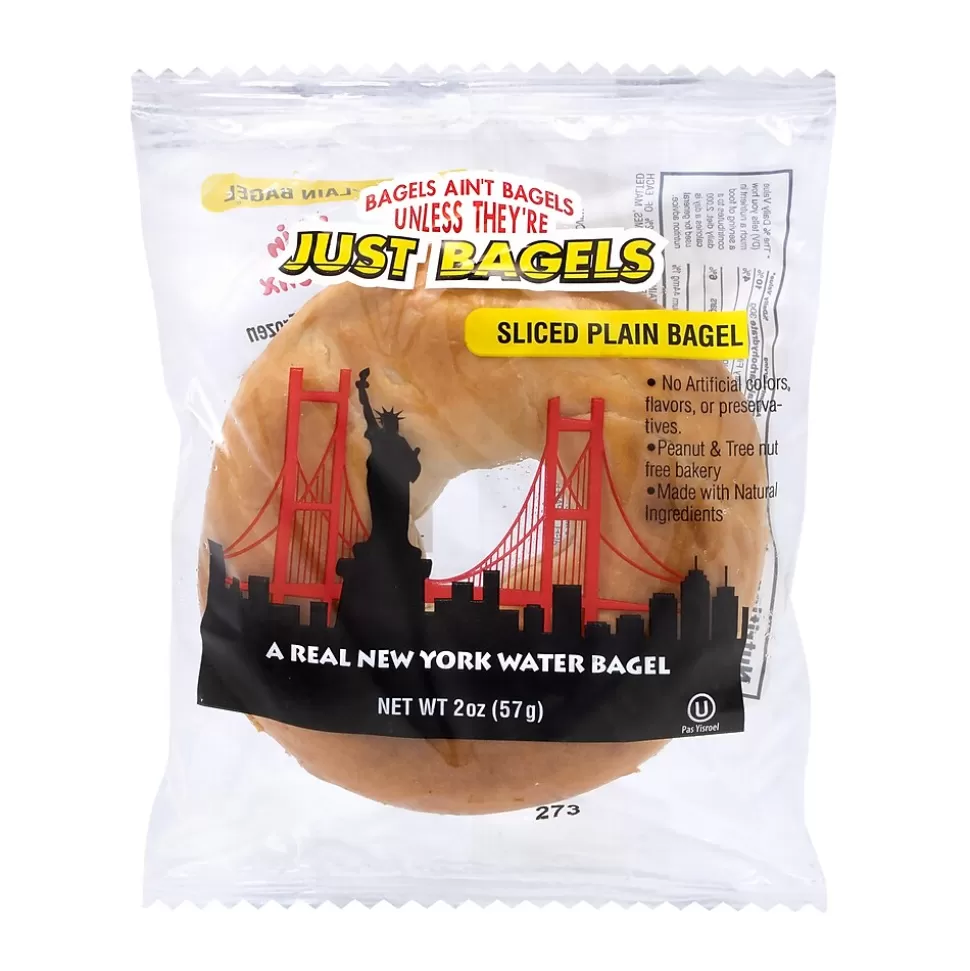 Just Bagel's Mini Plain Bagels, 2 oz., 60/Pack (74367200364) Clearance