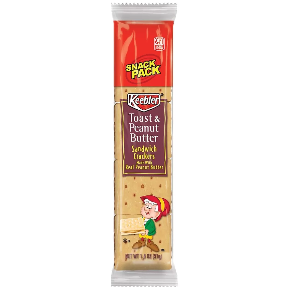 Keebler Toast and peanut butter Sandwich Crackers, 1.8 oz., 12 Packs/Box (KEE21166) Best