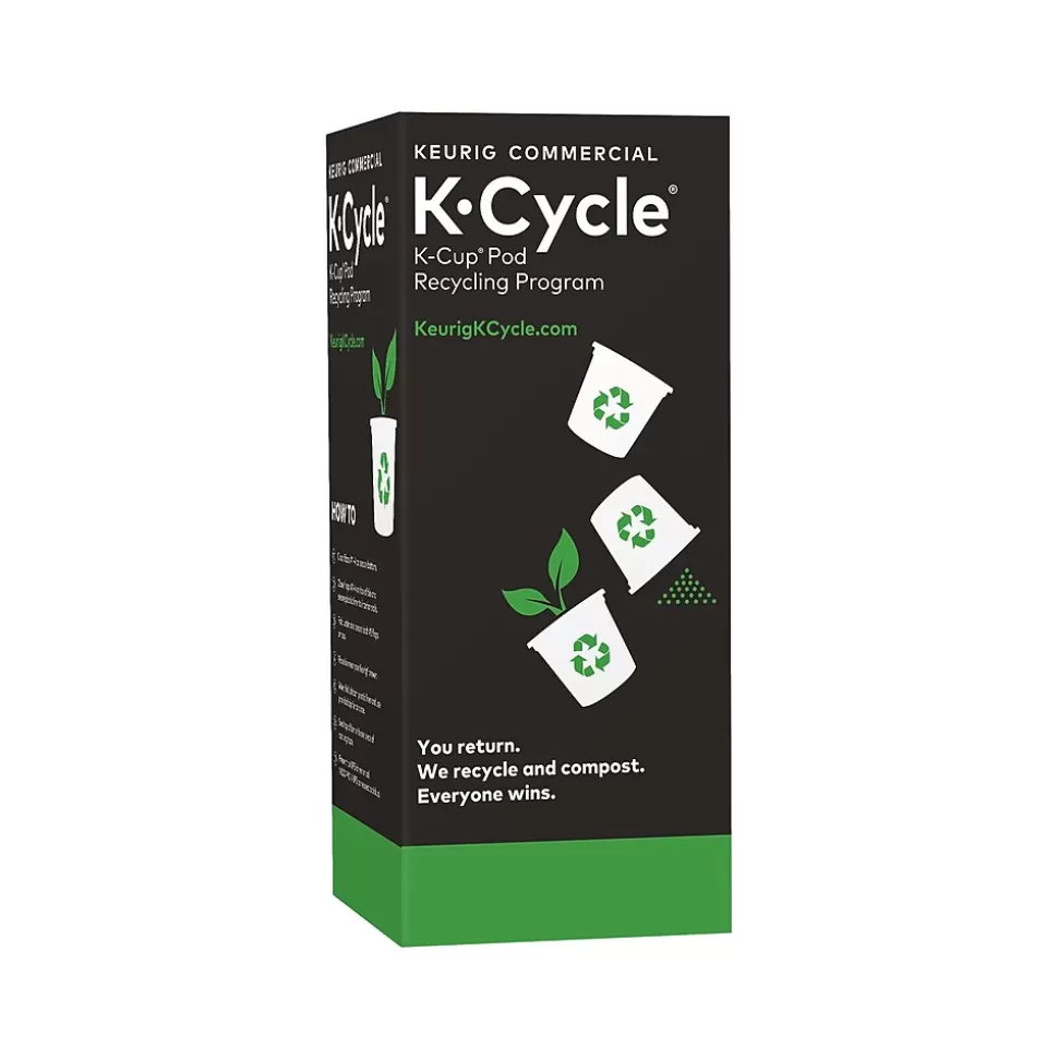 Keurig ® K-Cycle Cardboard Recycling Bin, for K-Cup® Pods, 10.39 Gallon, Multicolor, 5/Pack (5000350631) Sale