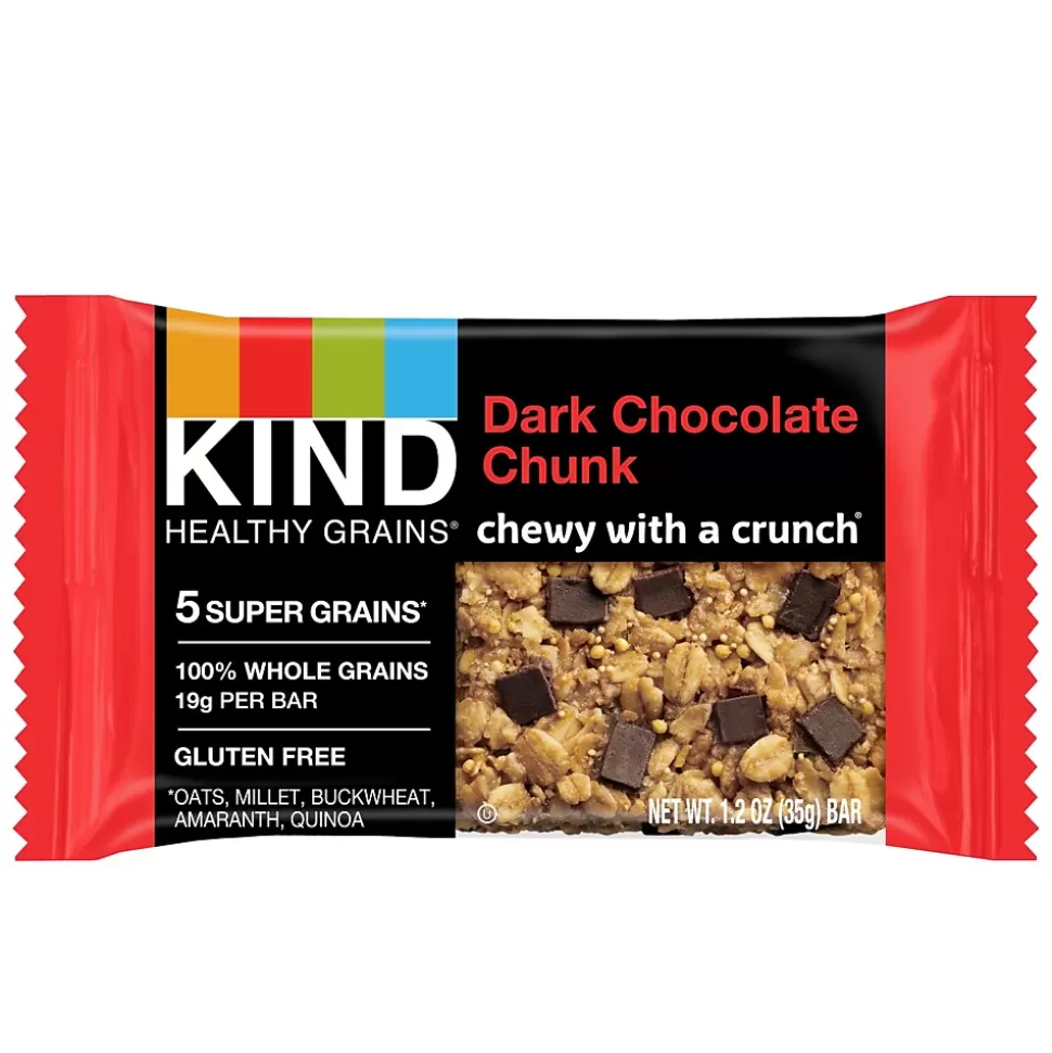 KIND Healthy Grains Gluten Free Dark Chocolate Chunk Nut Bar, 12 Bars/Box (PHW18082) Online