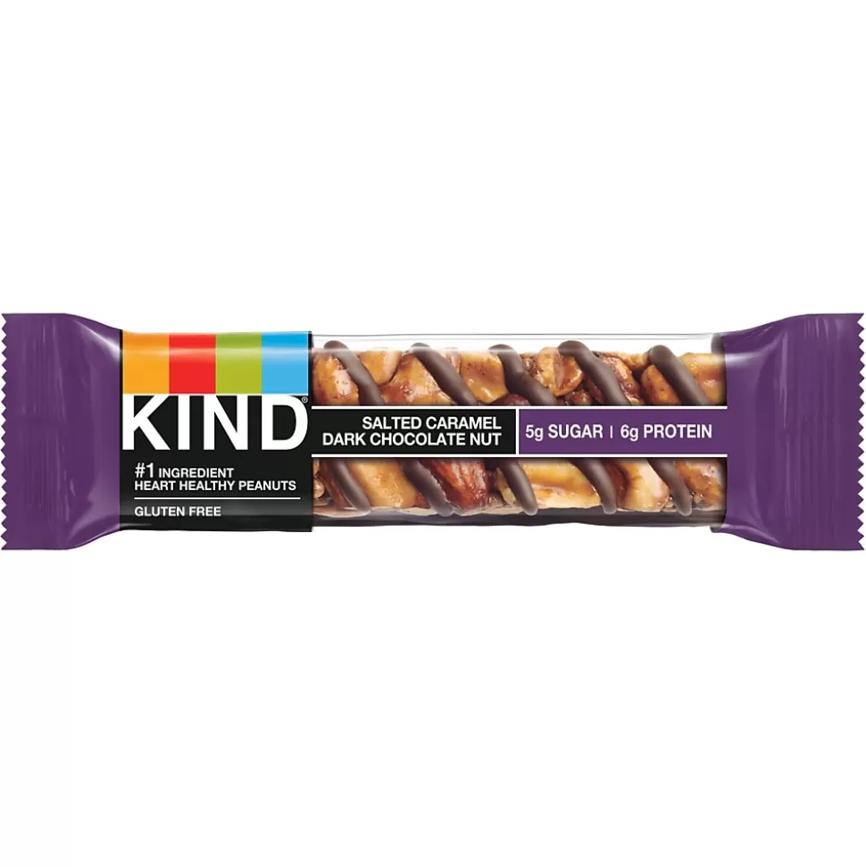 KIND Gluten Free Salted Caramel & Dark Chocolate Nut Bar, 12 Bars/Box (PHW26961) Cheap