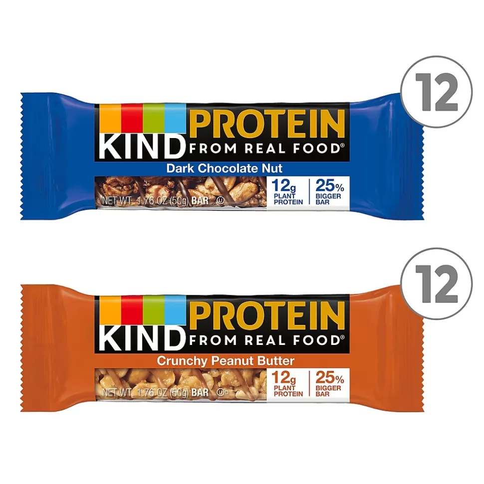 KIND Protein Variety Pack, 1.76 oz, 24/Box (600-00777) Best