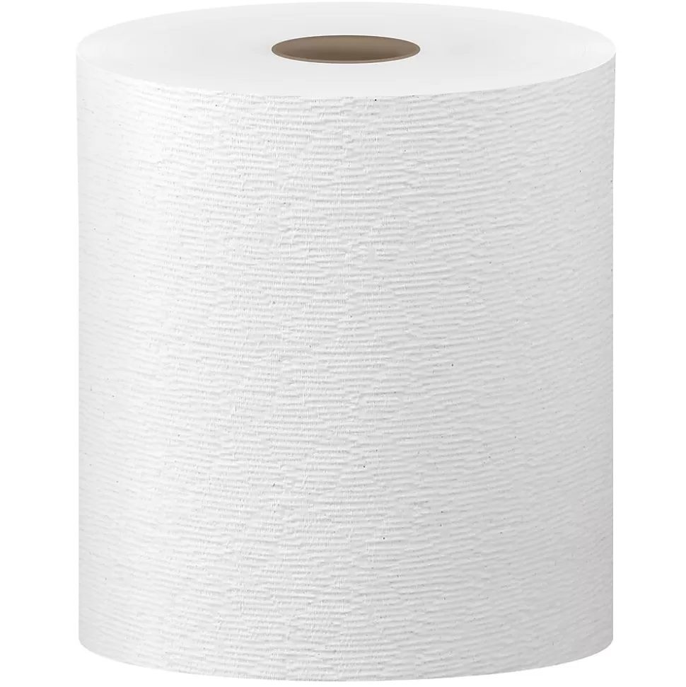 Kleenex Essential Plus+ Recycled Hardwound Paper Towels, 1-ply, 600 ft./Roll, 6 Rolls/Carton (50606) Clearance