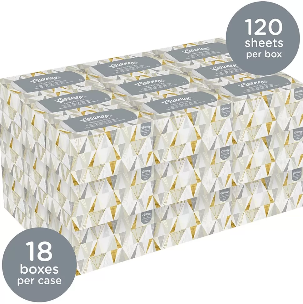 Kleenex Pop-Up Recycled Multifold Paper Towels, 1-ply, 120 Sheets/Pack, 18 Packs/Carton (01701) Outlet