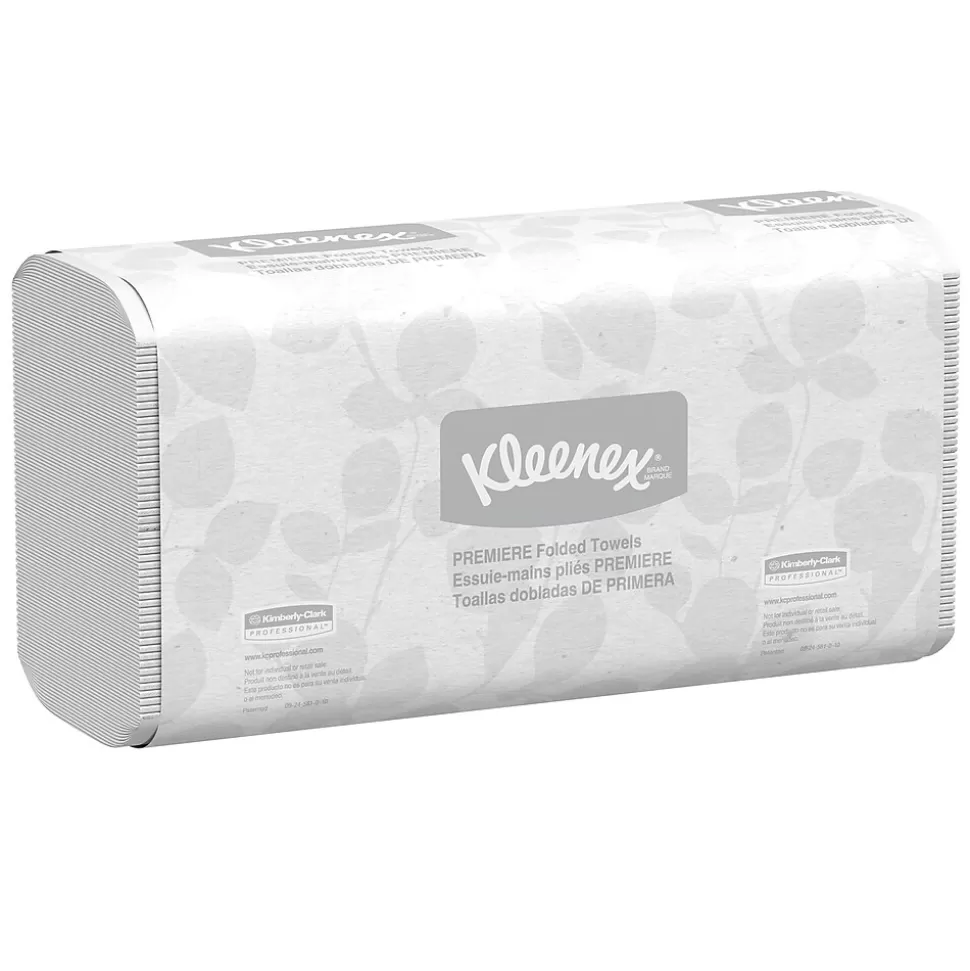 Kleenex Premiere Recycled Multifold Paper Towels, 1-ply, 120 Sheets/Pack, 25 Packs/Carton (13253) Fashion