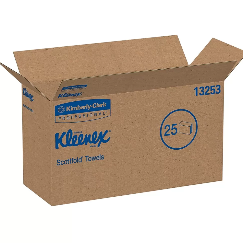 Kleenex Premiere Recycled Multifold Paper Towels, 1-ply, 120 Sheets/Pack, 25 Packs/Carton (13253) Fashion