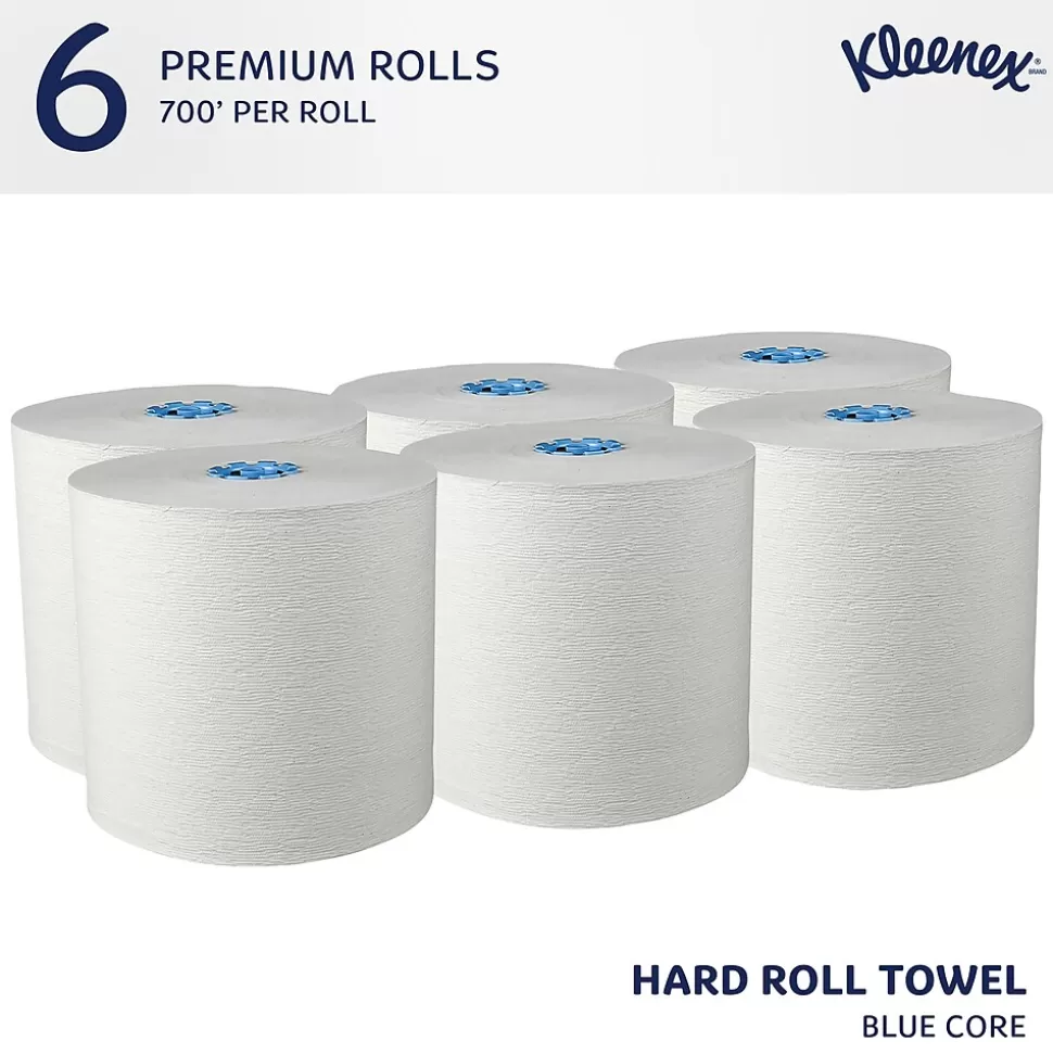 Kleenex Professional Recycled Hardwound Paper Towels, 1-ply, 700 ft./Roll, 6 Rolls/Carton (25637) Hot