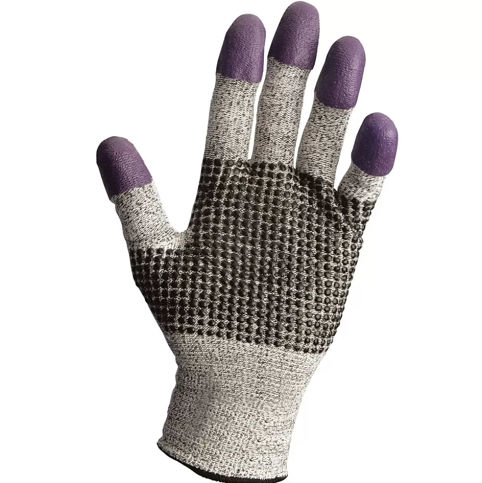 KleenGuard G60 Cut-Resistant Nitrile Cut Protection Gloves, Large, Purple (97432) Store